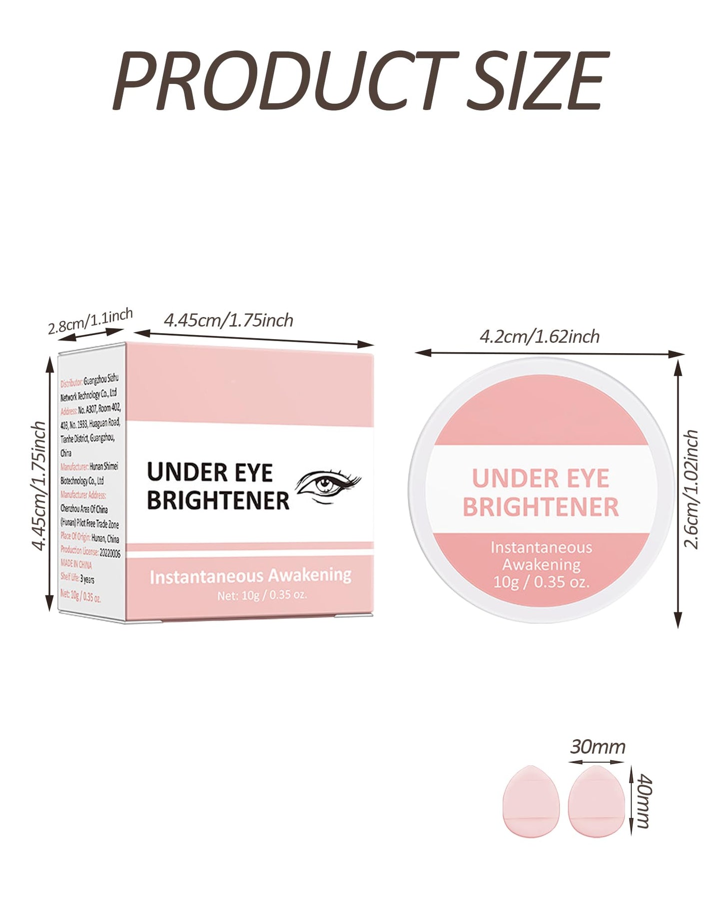 Professional grade under eye brightener for mature skin