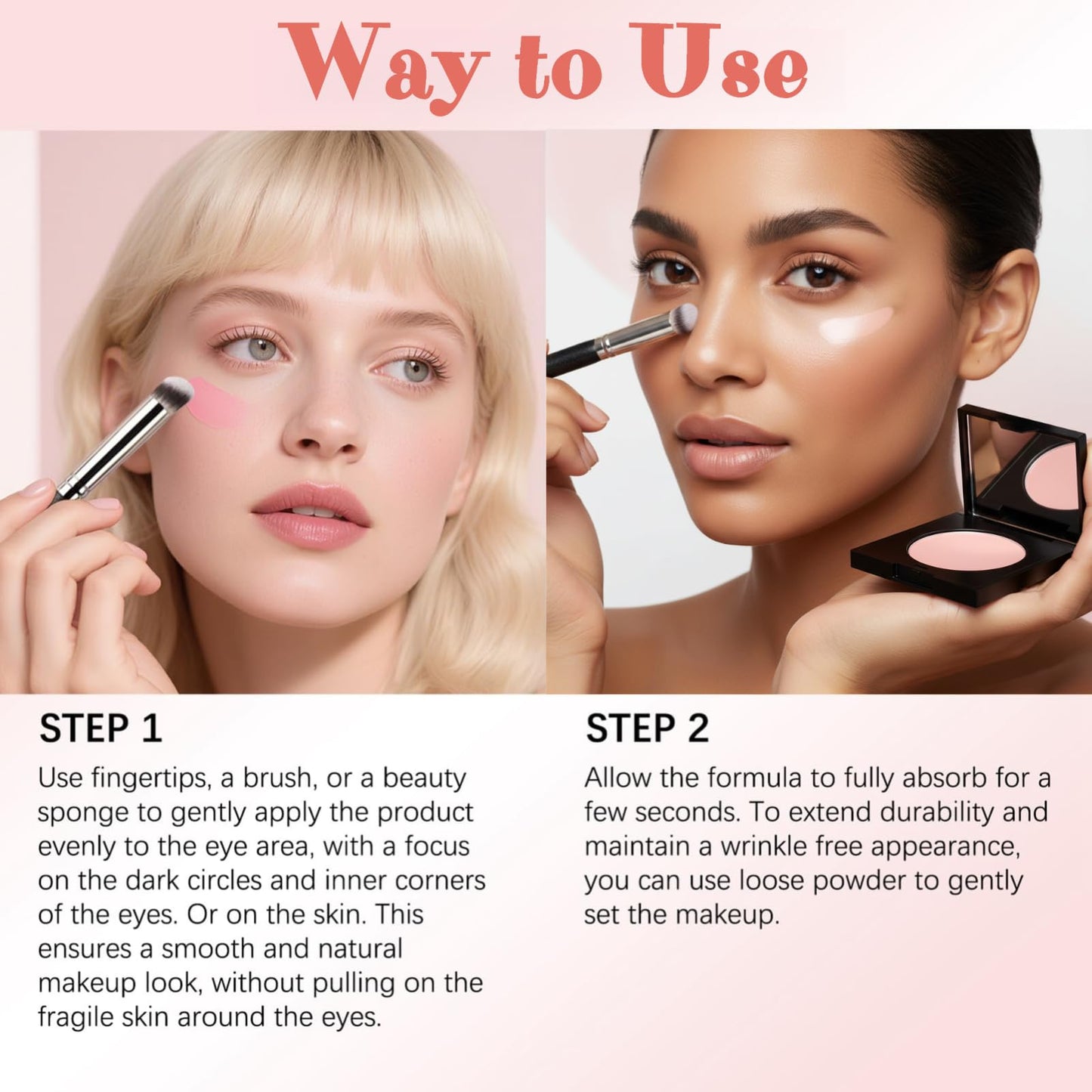 Luminance Milano under eye brightener applied on skin for radiance