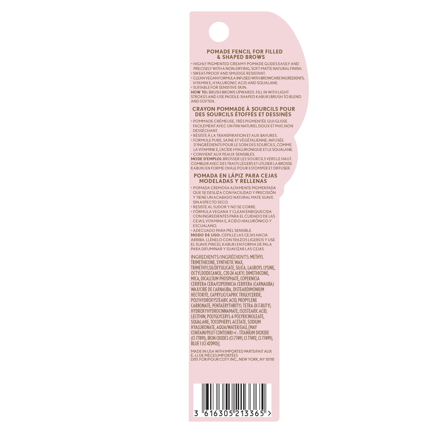 Covergirl 400 Soft Brown smudge proof eyebrow filler pomade pencil