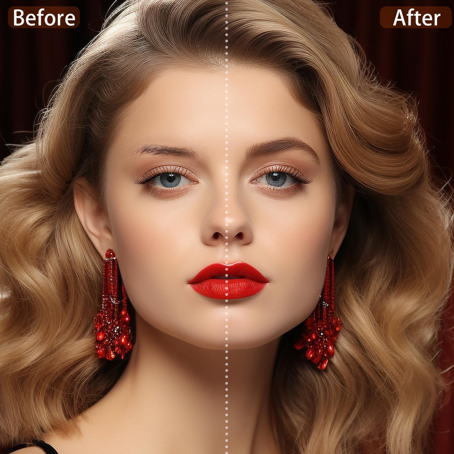 Authentic USA imported Lavone eye cosmetic kit in dark brown shade.