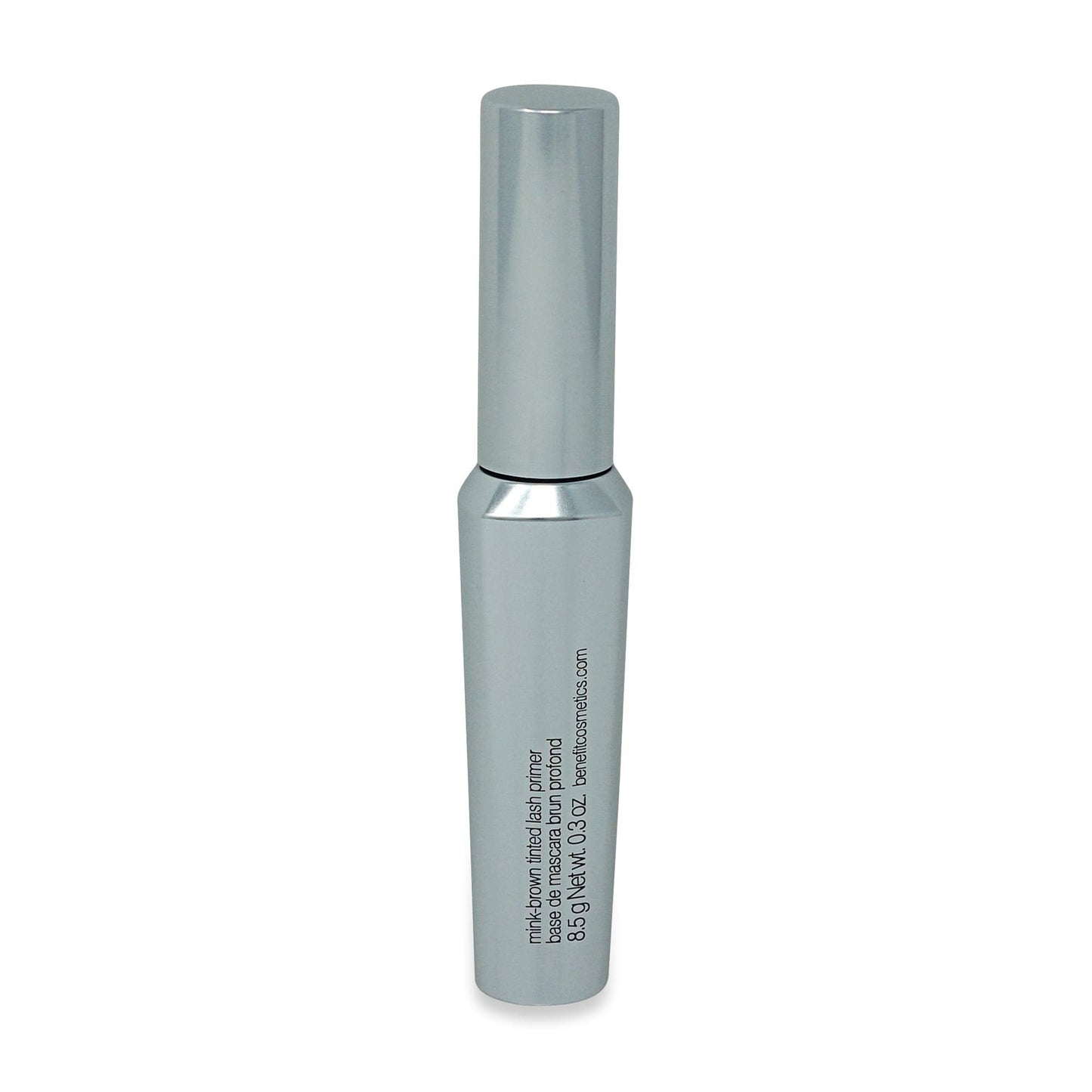 Benefit Cosmetics Tinted Eyelash Primer 0.3 Fluid Ounce bottle shown next to its original retail box.