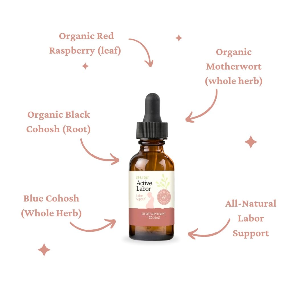 Authentic USA imported Sprigs Active Labor tincture