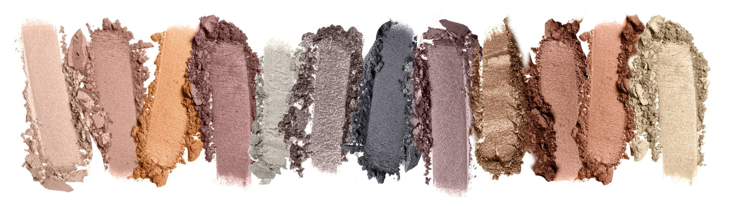 Open L.A. Colors Cool eyeshadow palette showing 12 shades