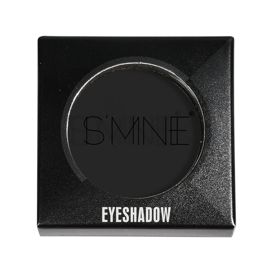 Is'Mine matte black eyeshadow powder texture closeup