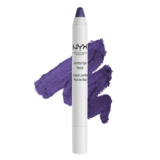 Close up of NYX Jumbo Eye Pencil Purple pigment texture
