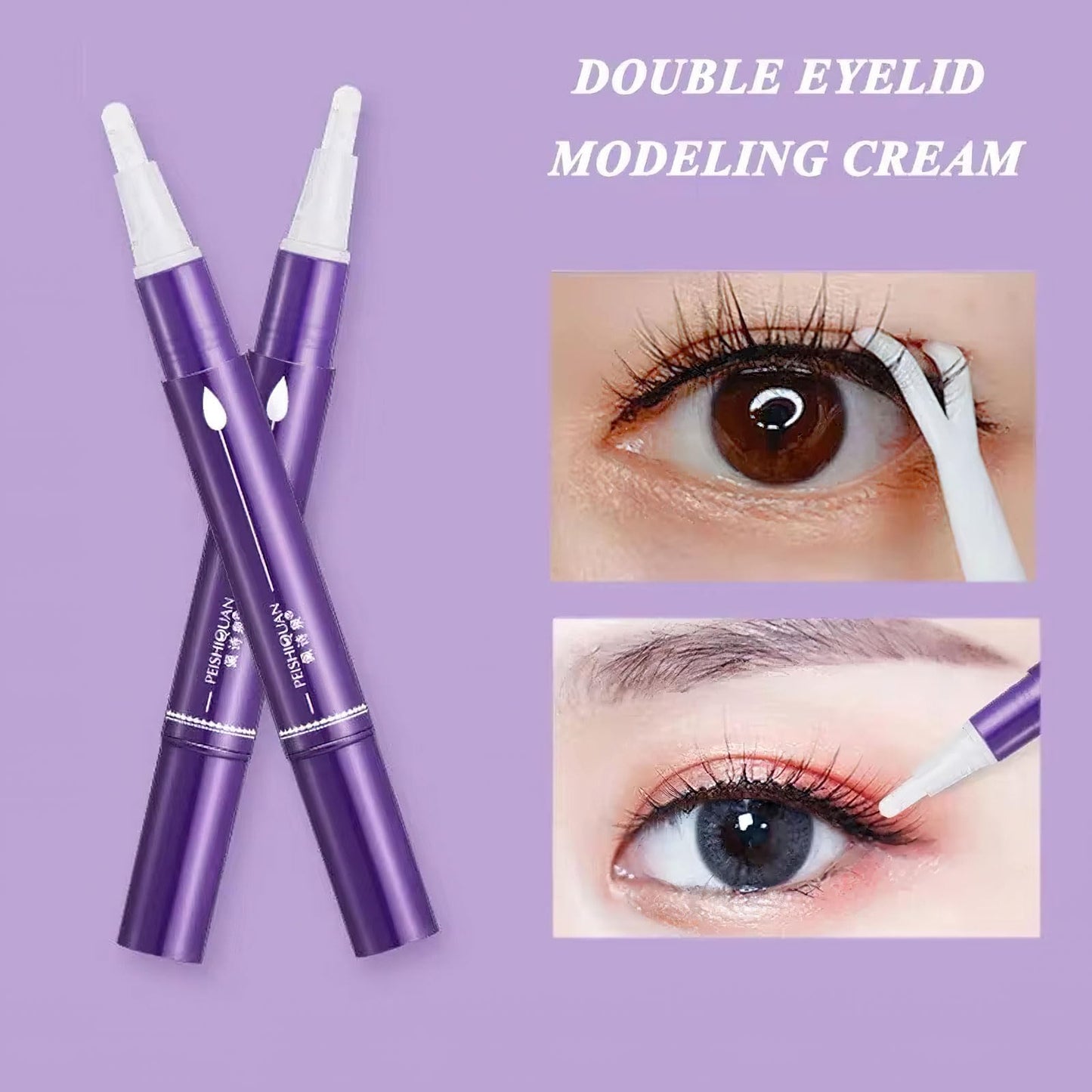 Instructions for applying Ylapagne double eyelid styling cream