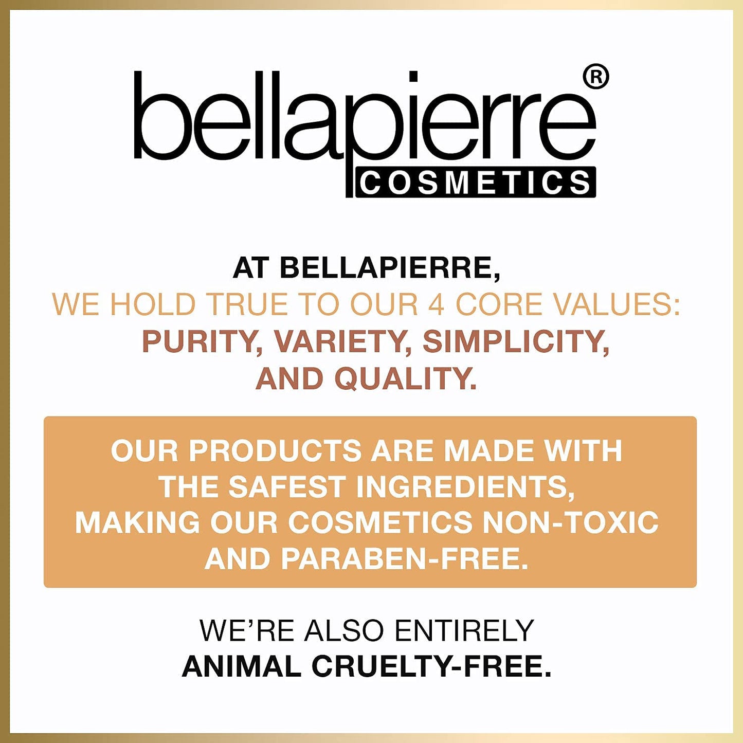 Close up texture of Bellapierre Champagne mica powder