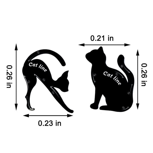 Zktsry Cat Shaped Eyeliner And Eyeshadow Template Tool Set