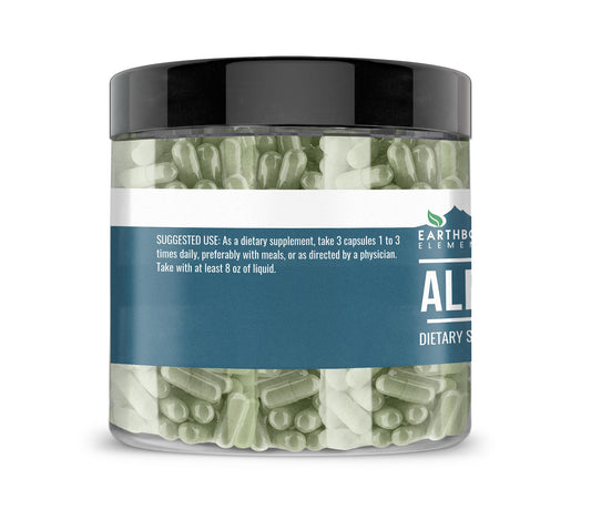 Pure Alfalfa Leaf dietary supplement bottle label details