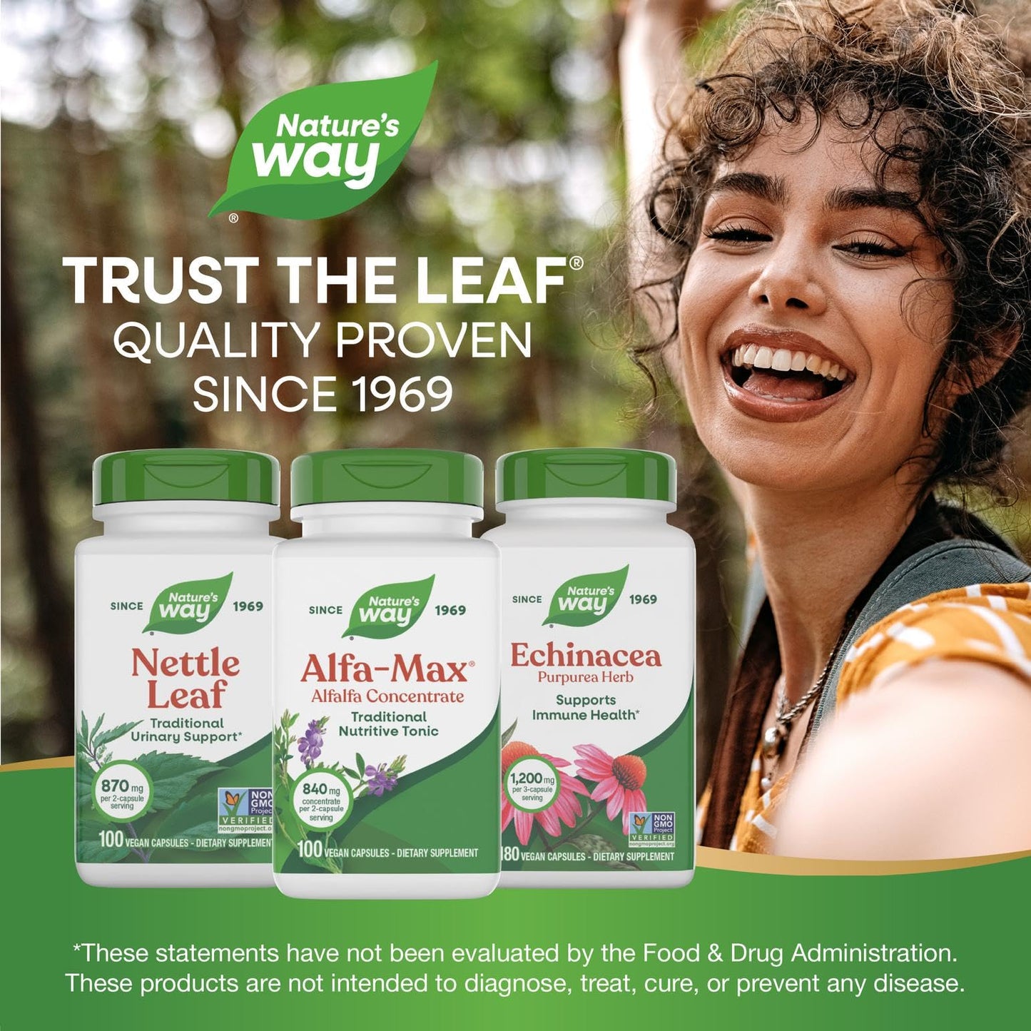 Authentic Nature's Way Alfa-Max dietary supplement bottle