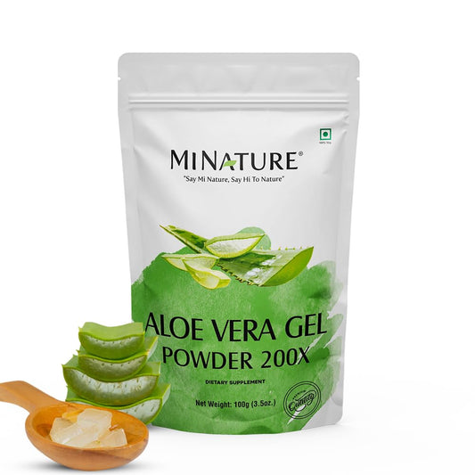 Mi Nature Aloe Vera Gel Powder 200x packaging details