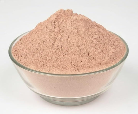 Double filtered Terminalia Arjuna bark powder showing fine texture and pure organic quality