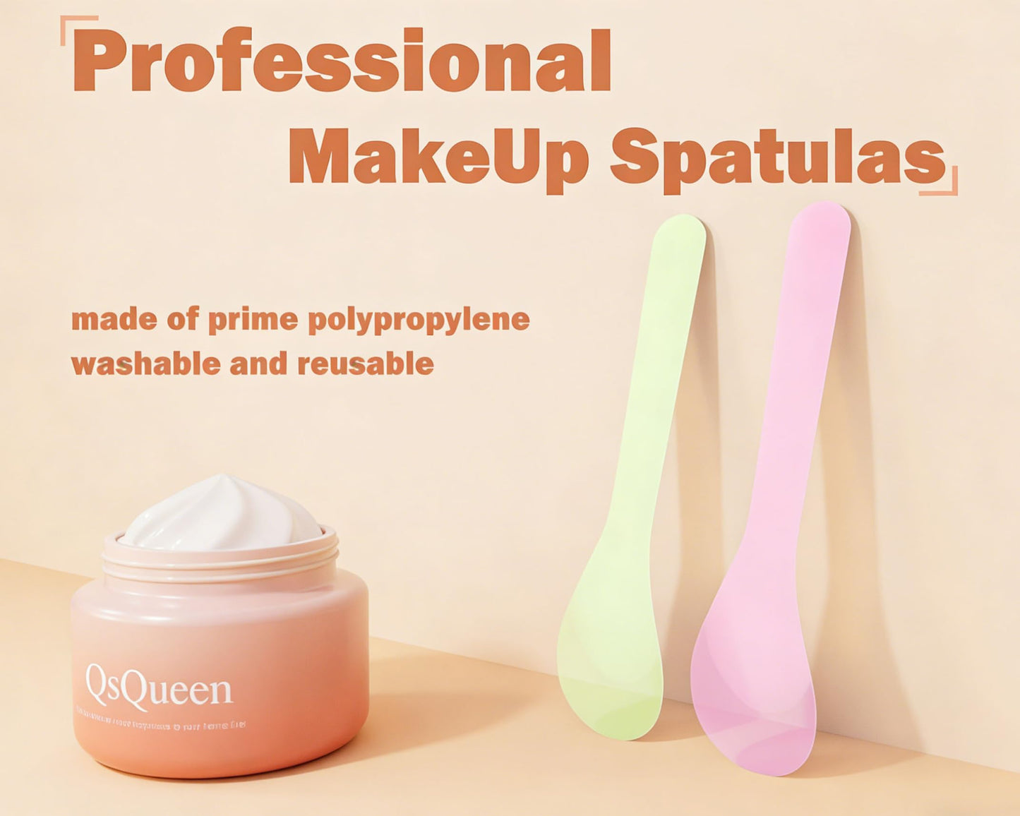 QsQueen polypropylene spatulas for DIY cosmetics