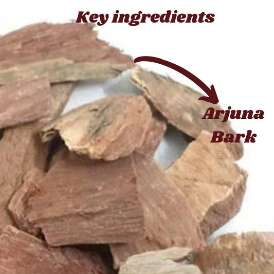 Raw sun-dried Terminalia Arjuna tree bark pieces showcasing natural herbal texture.