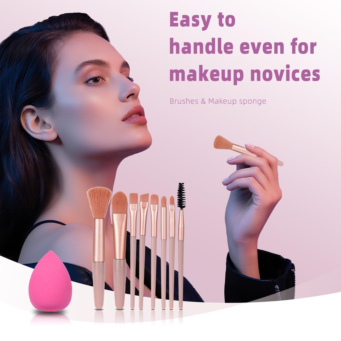 KAVCENT multi piece professional beauty brushes and tools arrangement