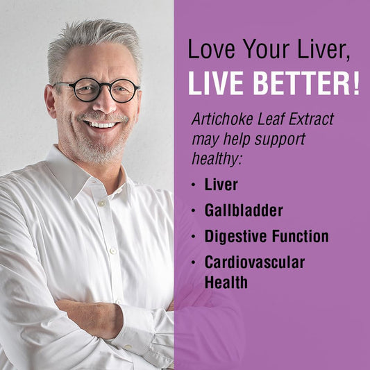 Solaray Artichoke Leaf Extract 600mg nutrition facts panel showing five percent caffeoyl acid derivatives.