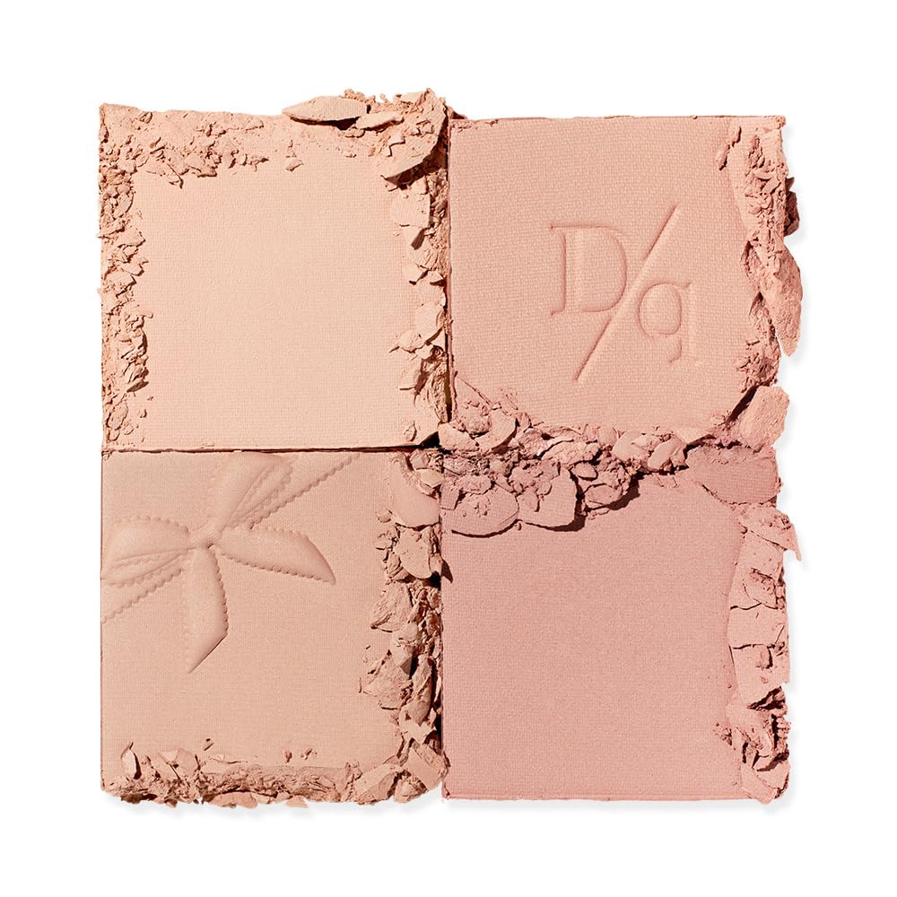 Imported Dasique 10 Muted Nuts velvety matte cheek palette for an open view product shot.