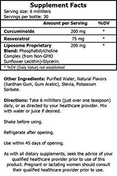 Six fluid ounce bottle of Core Med Science high absorption liquid antioxidant.