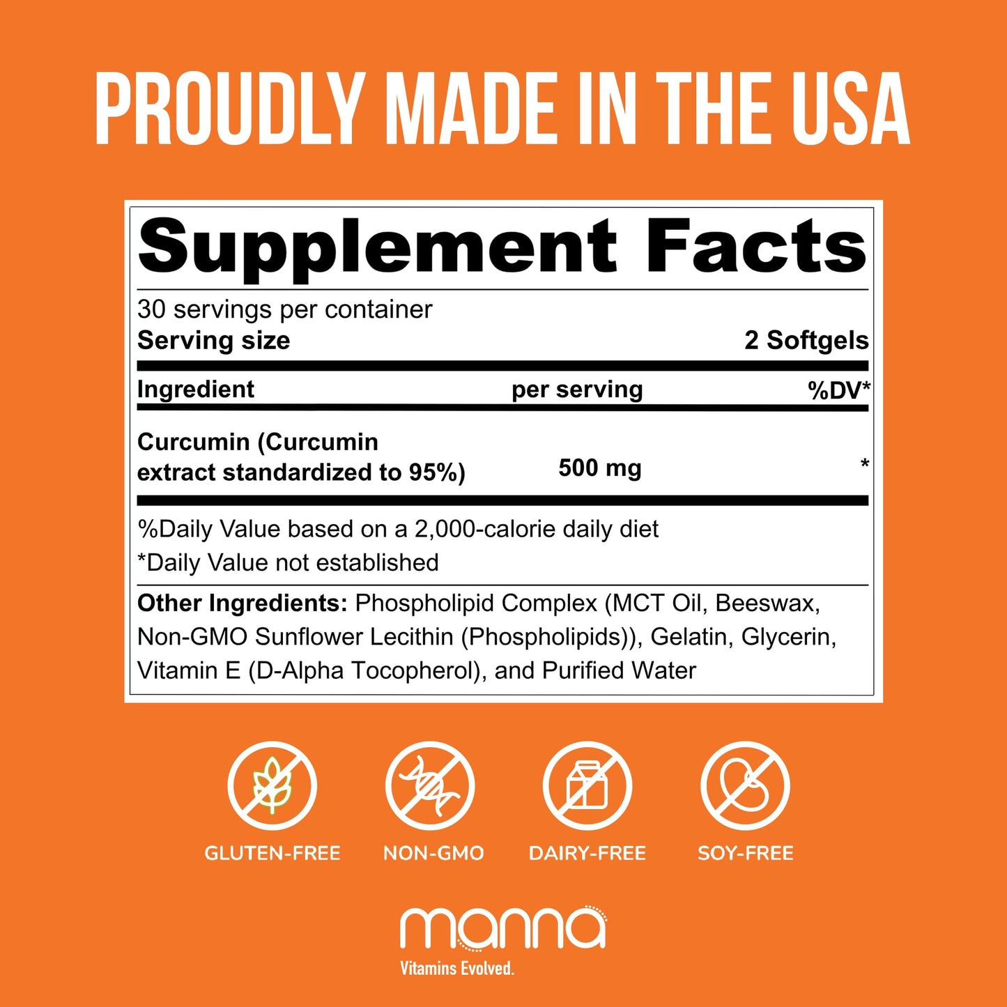 Premium USA imported liposomal curcumin dietary supplement