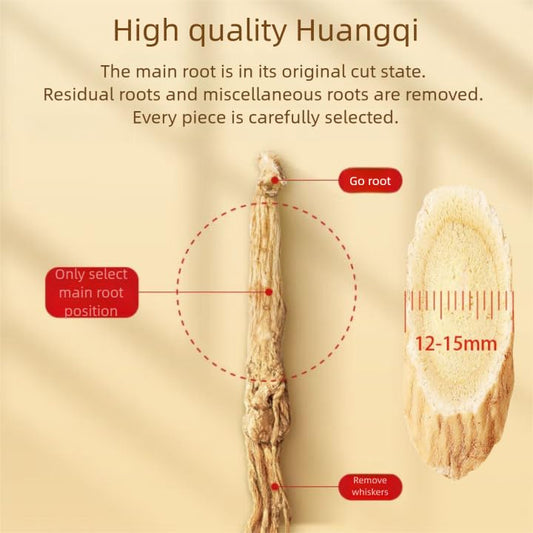 Pure Huang Qi dried herbal powder in an open bag showcasing fine texture and high quality