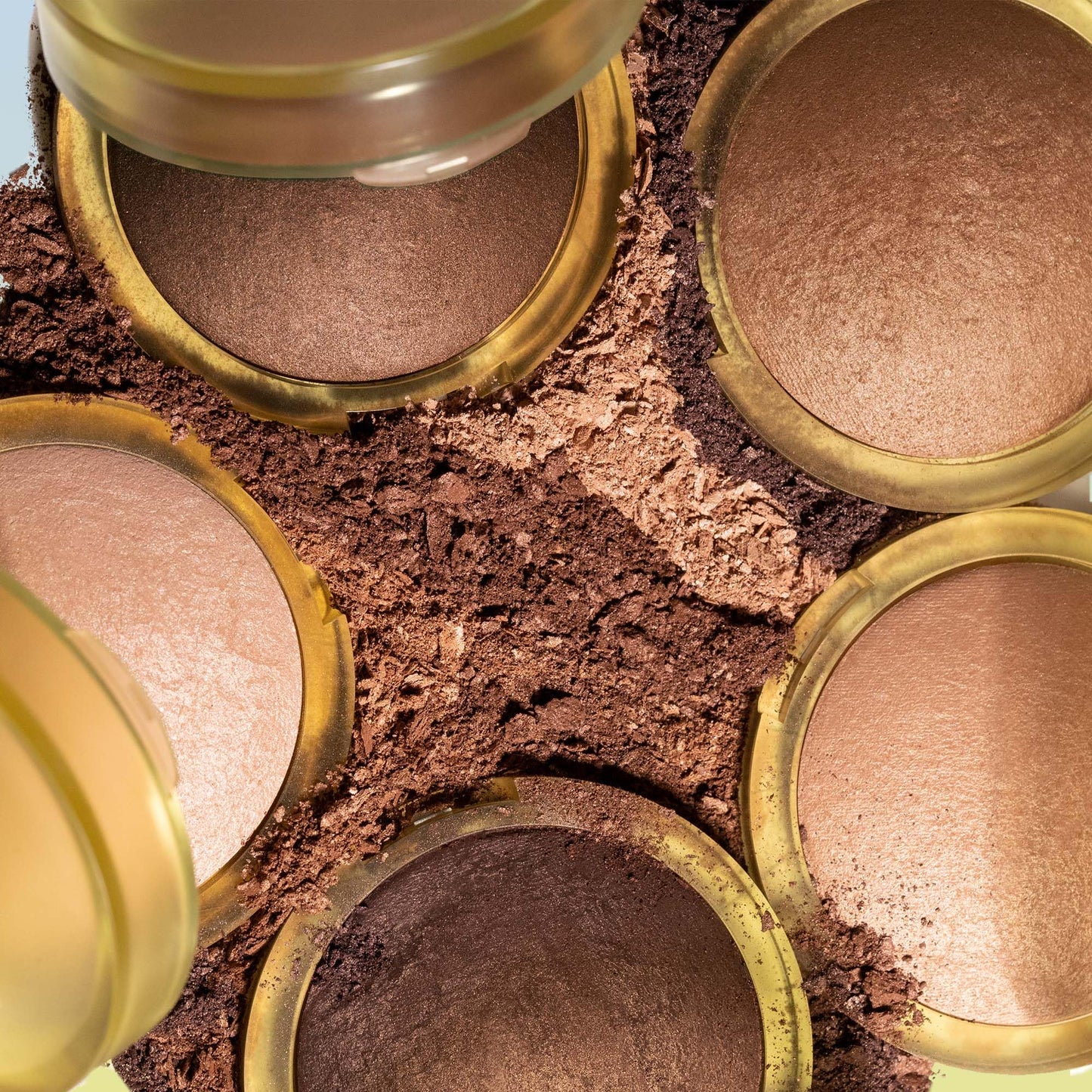 Kosas The Sun Show luxury baked makeup compact base showing product shade details