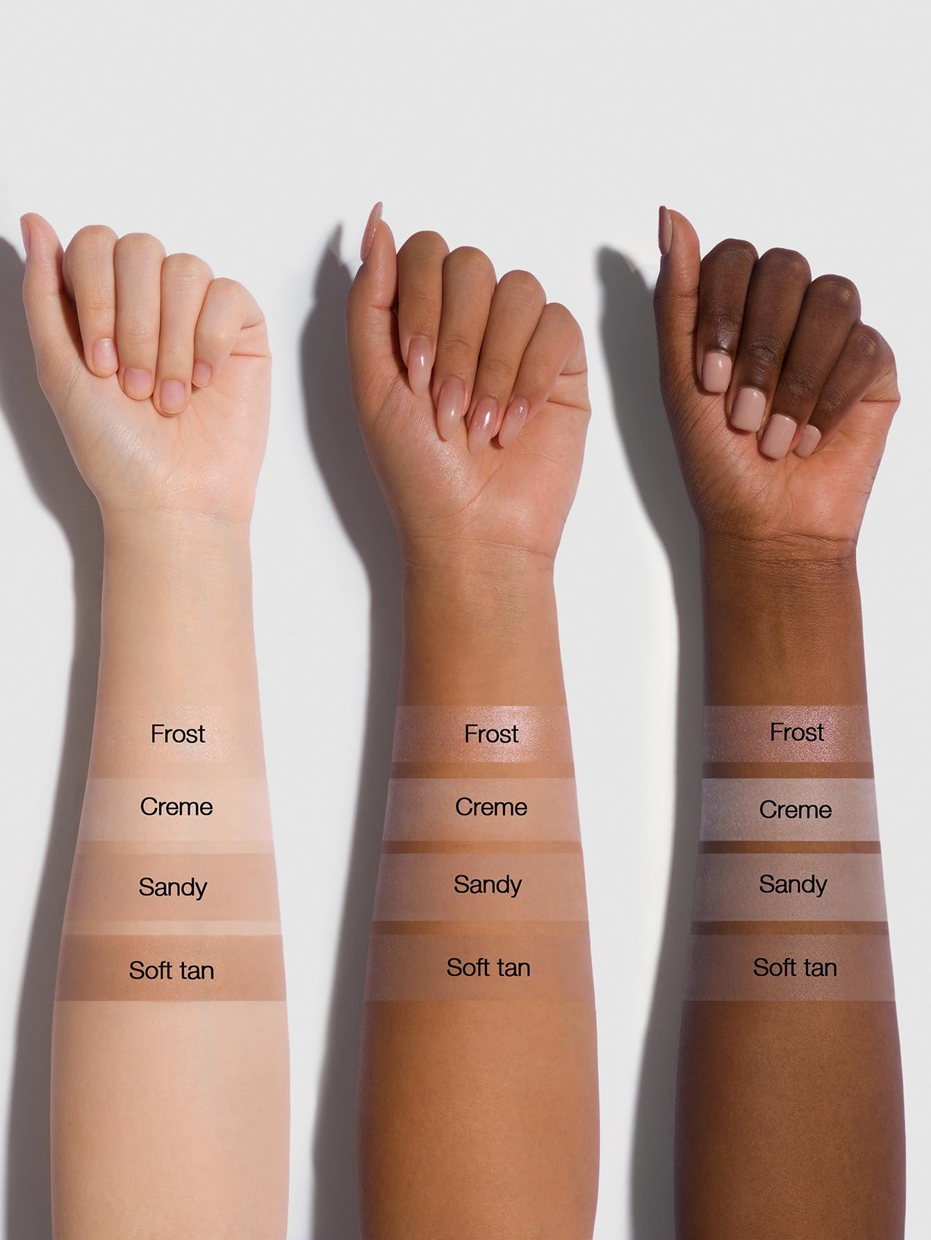 Back label of the SHEGLAM cool tone face sculpting palette showing ingredients and product information.