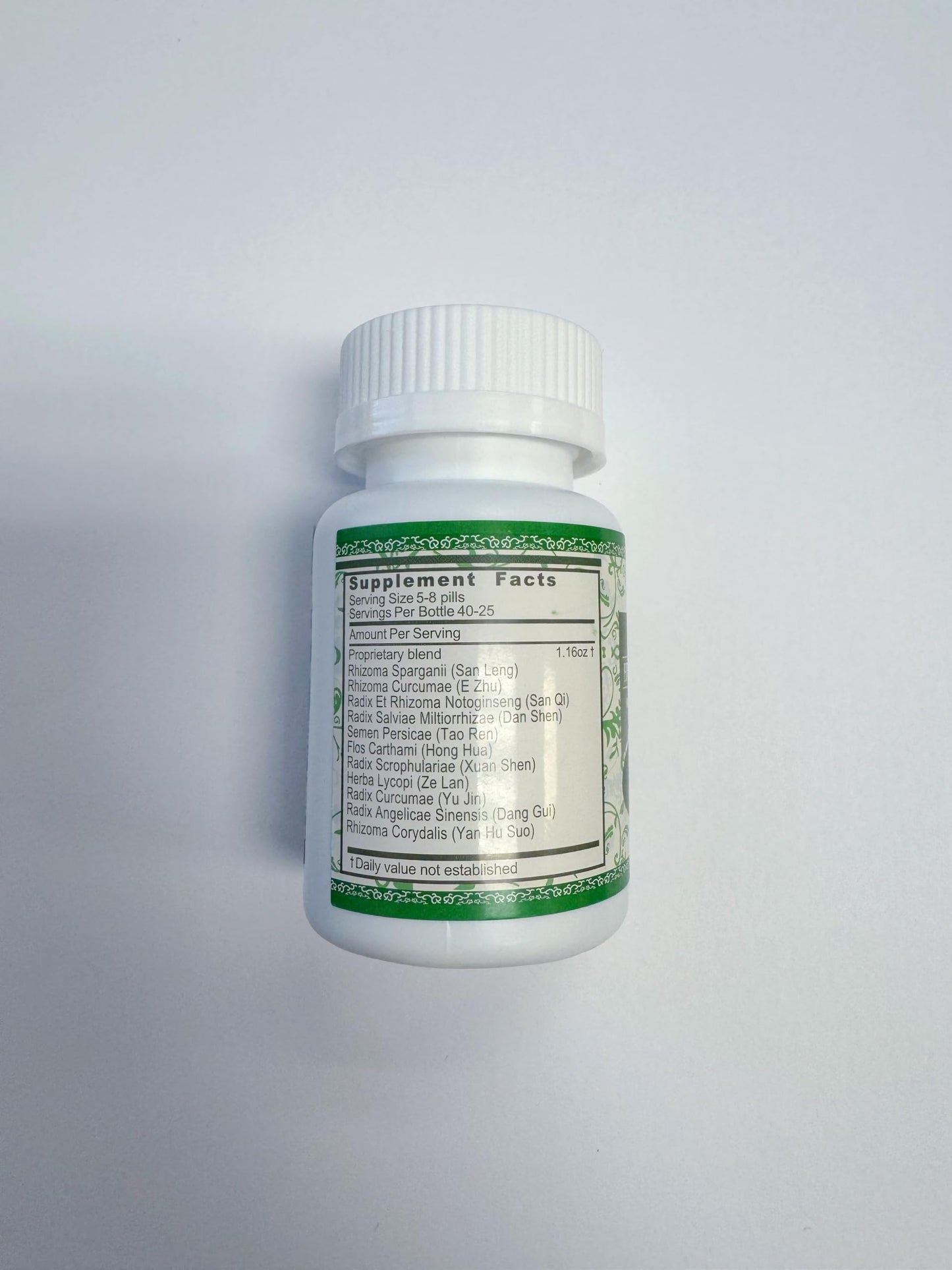 Top view of the sealed box for authentic USA imported Millennia traditional dietary supplement.