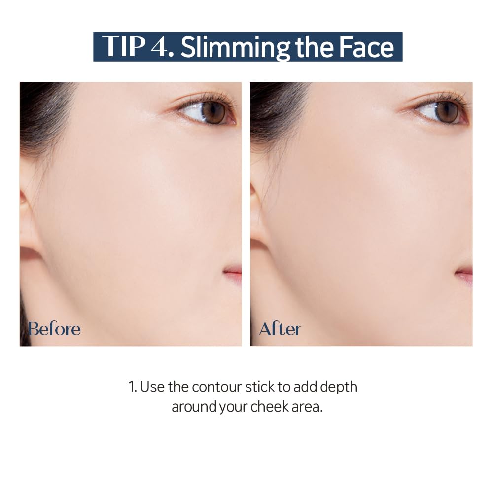 Natural shadow effect makeup stick for defining jawline and nose bridge