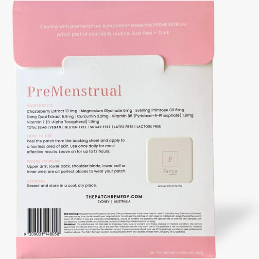 The Patch Remedy transdermal topical patches for premenstrual cycle support
