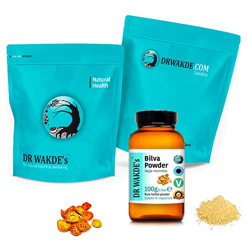 Dr Wakdes Bael fruit supplement jar showcasing pure raw dried herbal powder formula