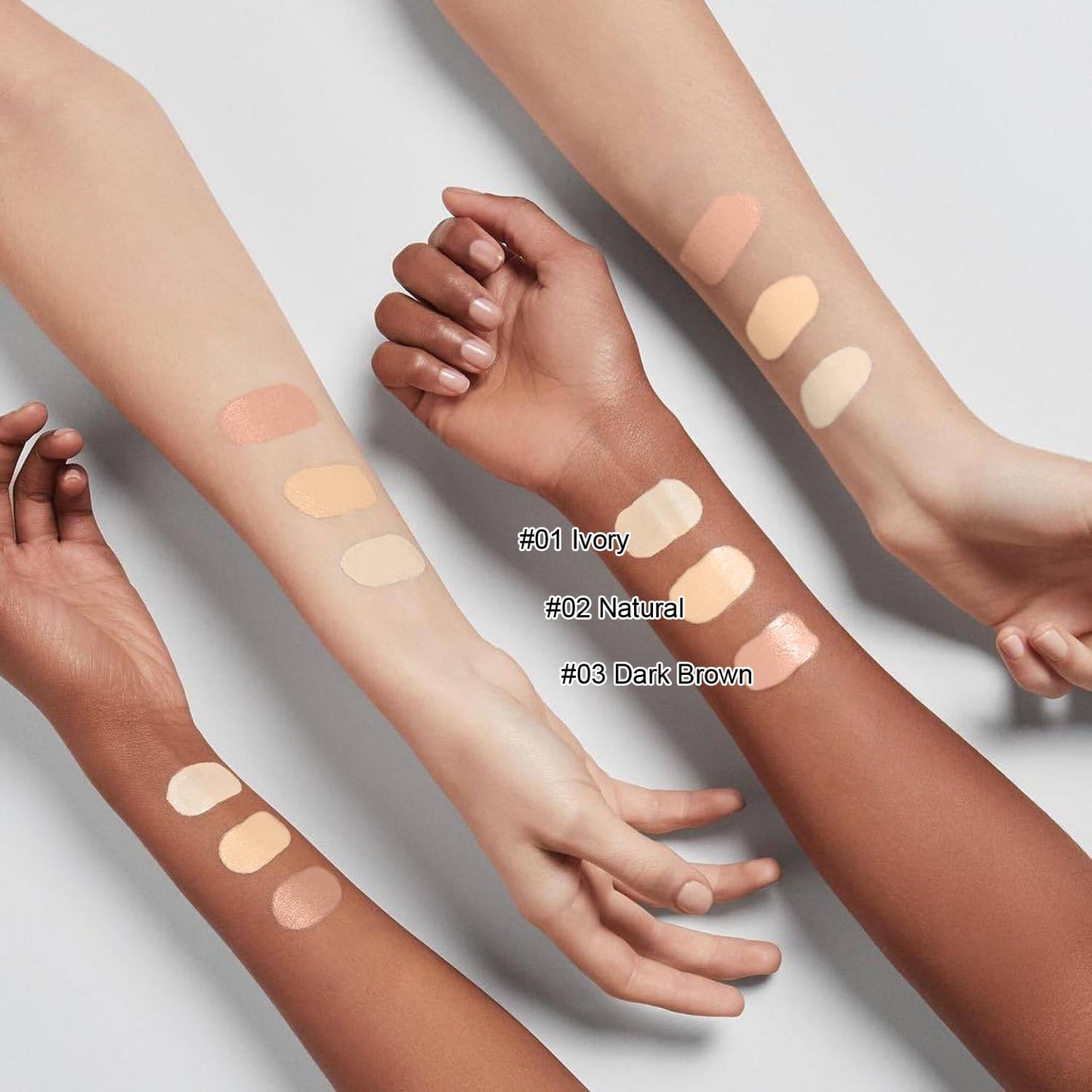 Close up of moisturizing foundation texture