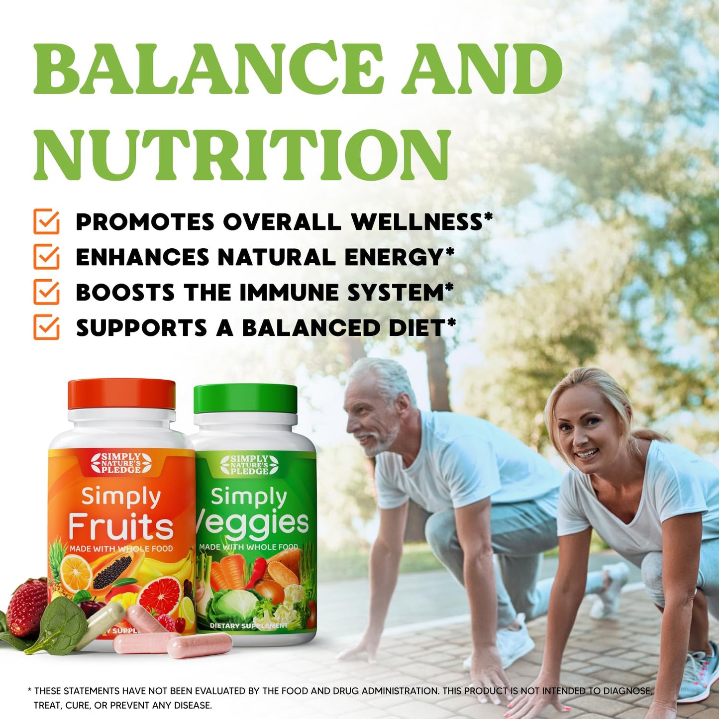 Rudra Retails imported Simply Nature's Pledge 360 capsules packaging background setup