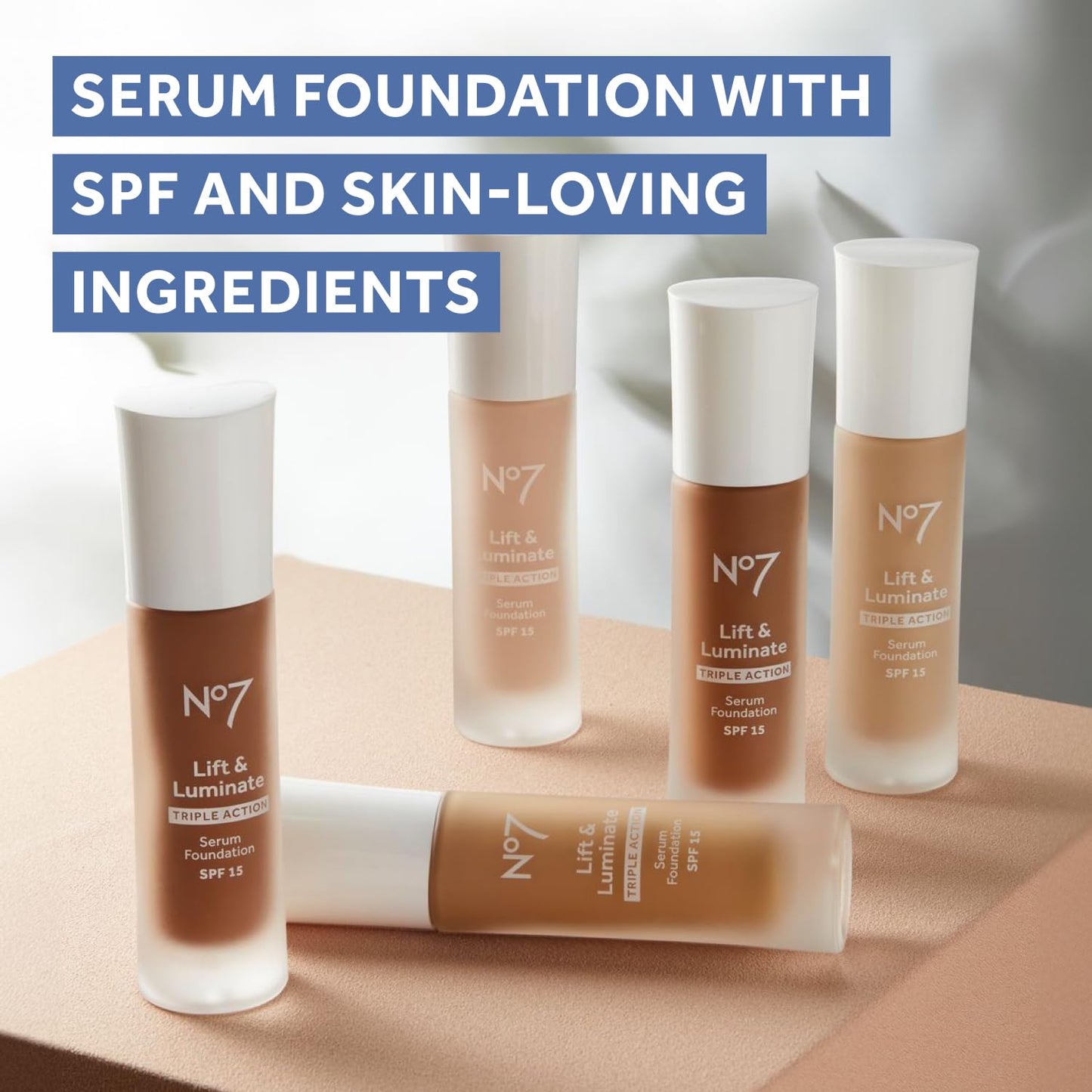 No7 Lift and Luminate packaging showing ingredients and SPF information