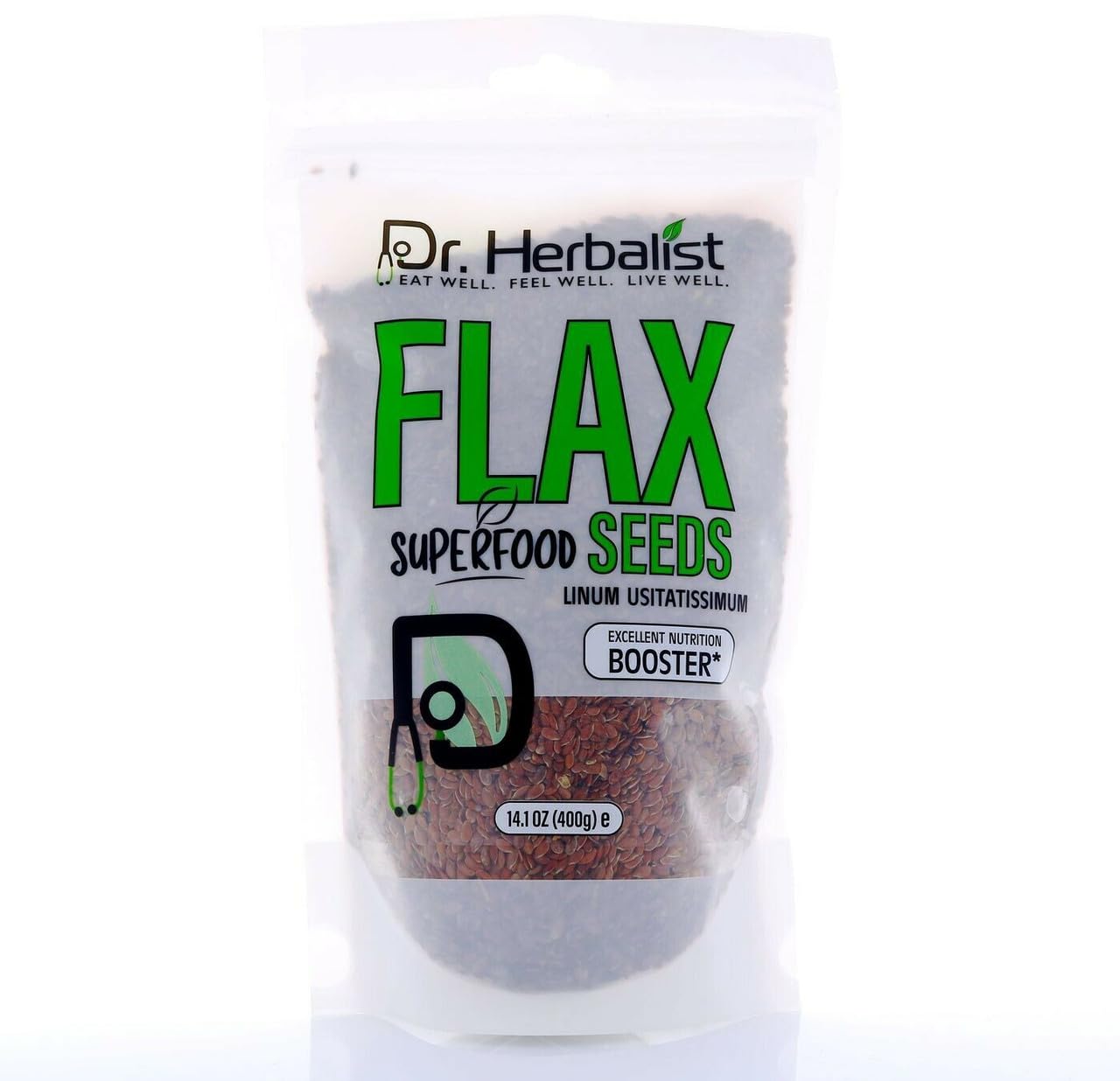 Rudra Retails authentic imported Dr. HERBALIST wellness superfood flax seeds container