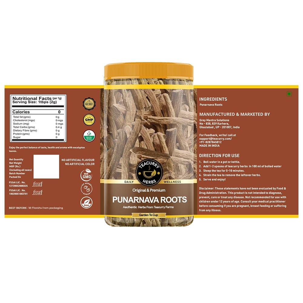 Teacurry Ayurvedic herbs close up view highlighting high quality authentic organic roots.