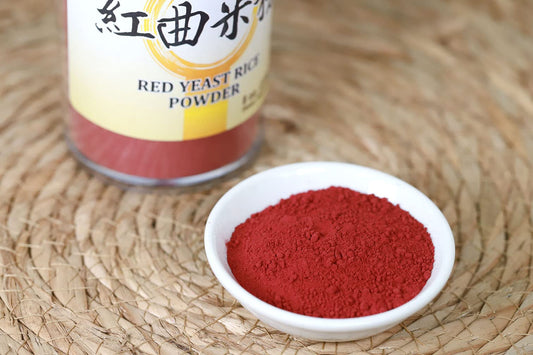 USTCM Hong Qu Mi Rice Powder 120mesh fine ground texture close up