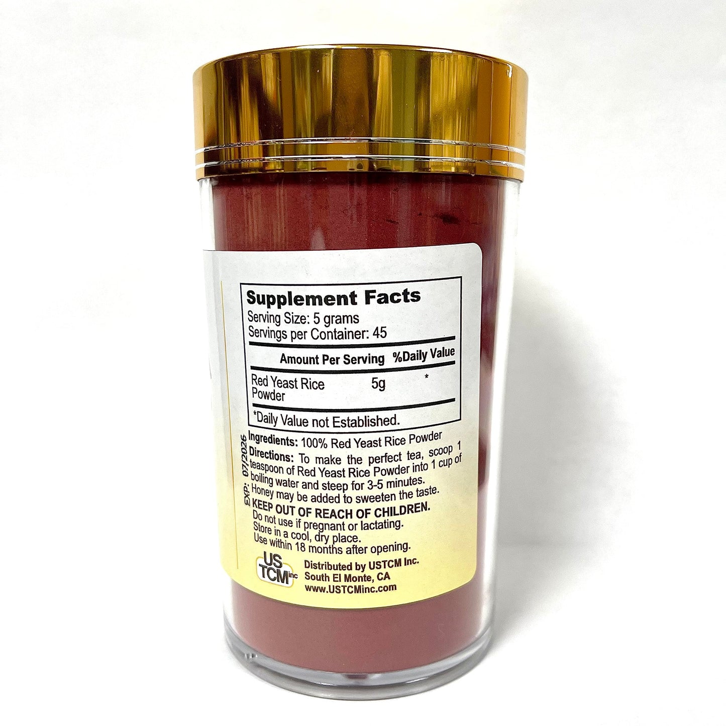 USTCM pure natural sugar free red yeast rice powder lifestyle view