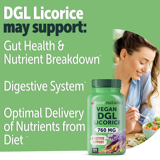 Yuve DGL Licorice digestive support supplement packaging