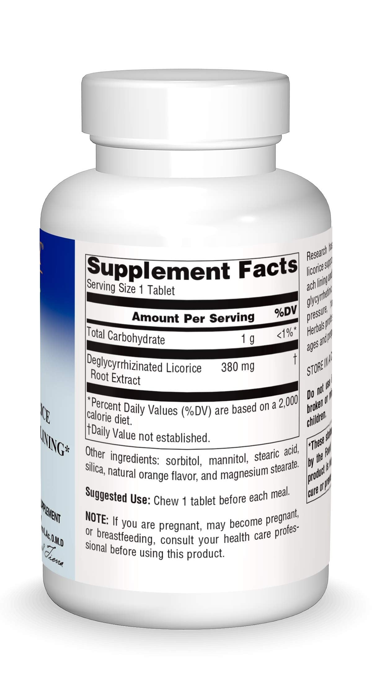 Planetary Herbals DGL supplement chewable tablet texture