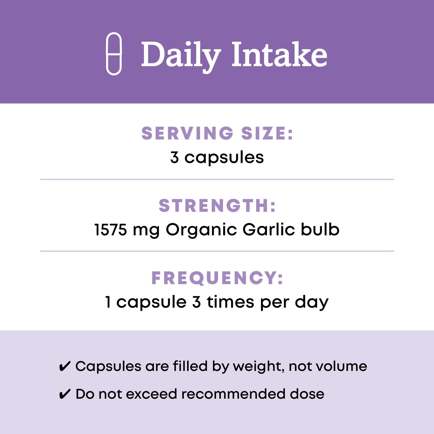 Premium organic allicin rich garlic veggie caps seal verification and packaging details