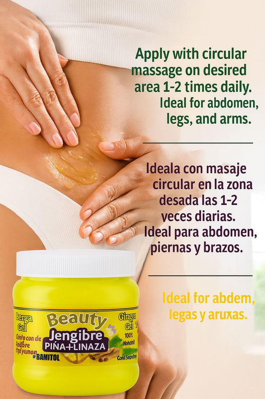 B-Experts Chupa Panza body gel with bamitol and pineapple packaging