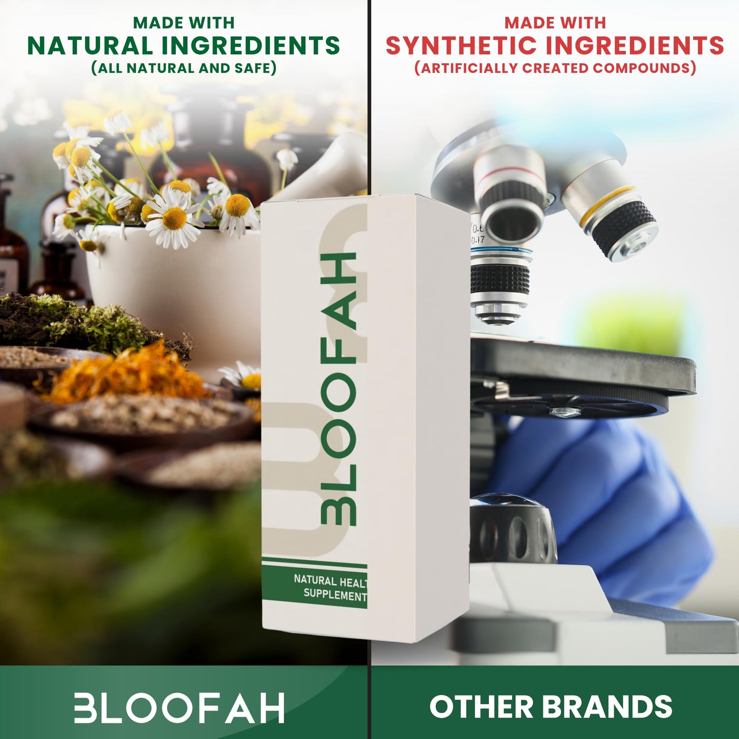 Bloofah Shatavari 500mg dietary supplement capsules poured out displaying vegetarian shells