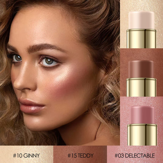 Falocutus cream blush stick tube showing the smooth pink texture for cheeks