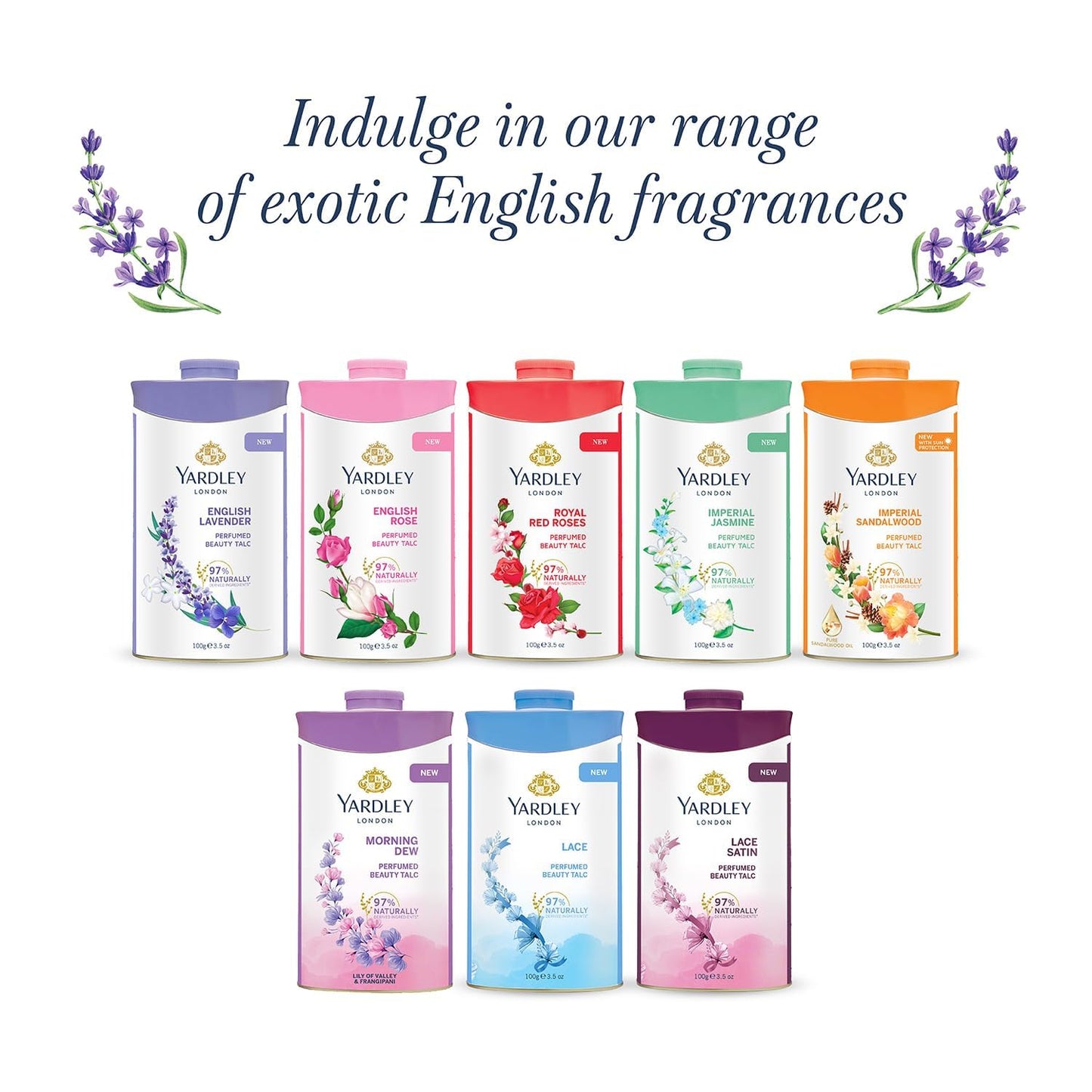 Authentic Yardley London English Lavender Talc imported product