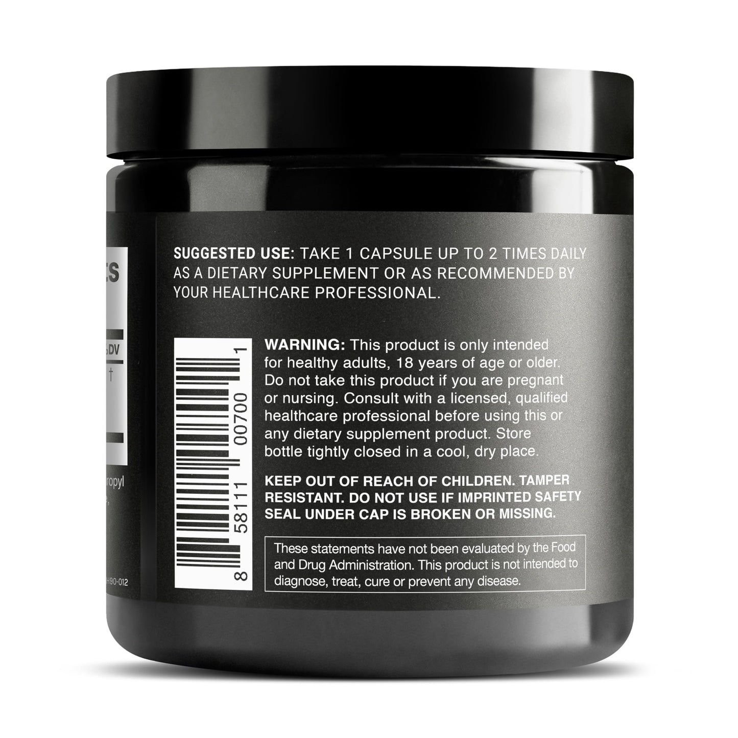 Secure cap and seal verification of genuine imported Toniiq health supplement