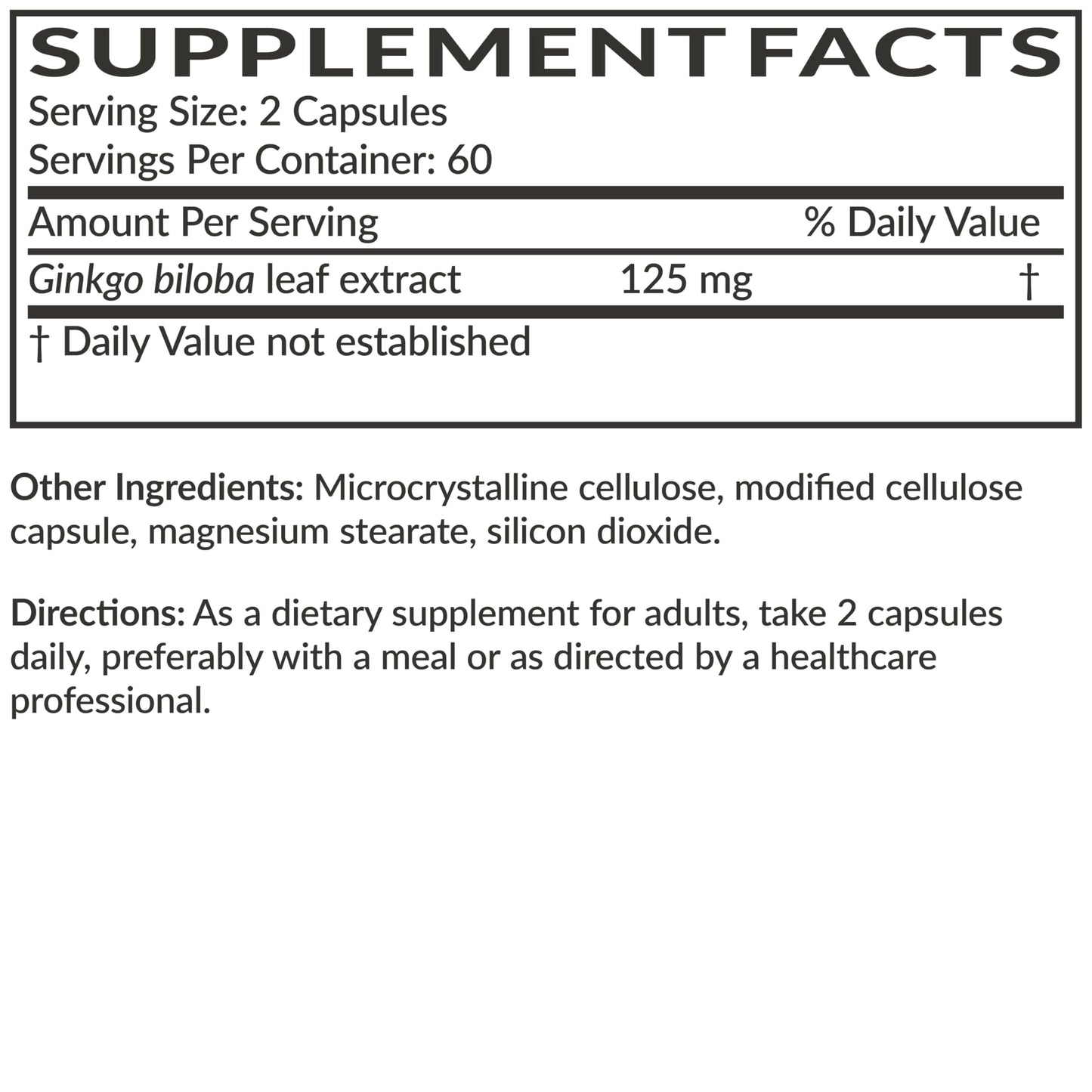 Full layout of the USA-imported 120 count bottle displaying the allergen-free and soy-free product highlights.