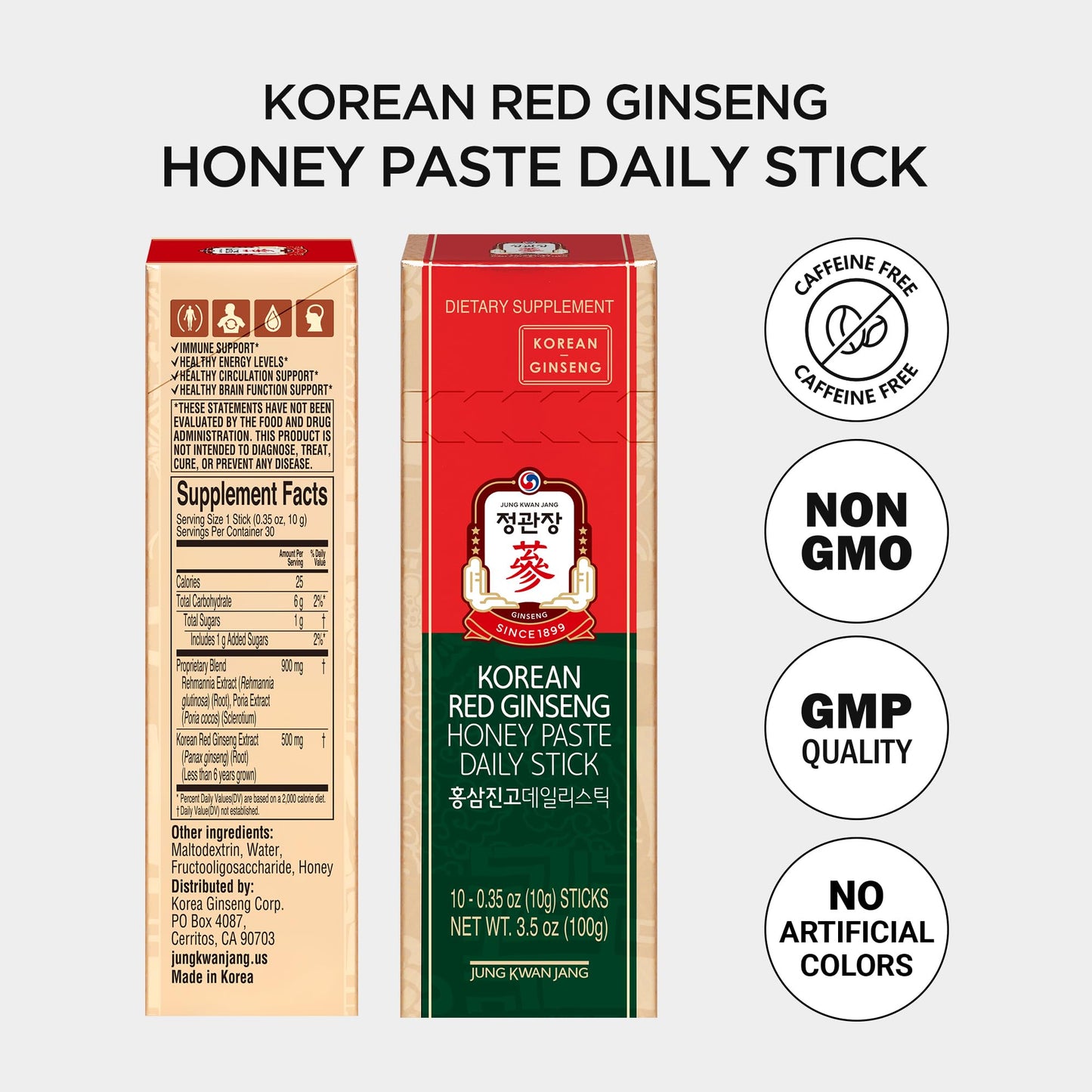 Lifestyle photography of Jung Kwan Jang Red Ginseng supplement sticks