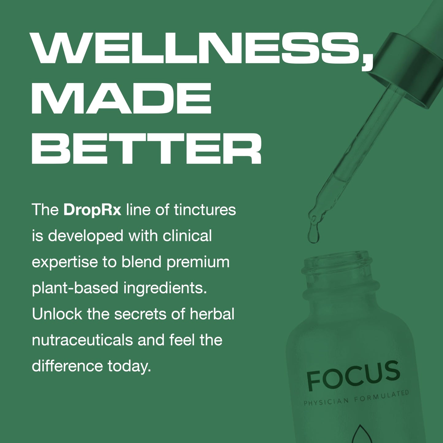 Drop Rx Focus brain health liquid drops usage instructions