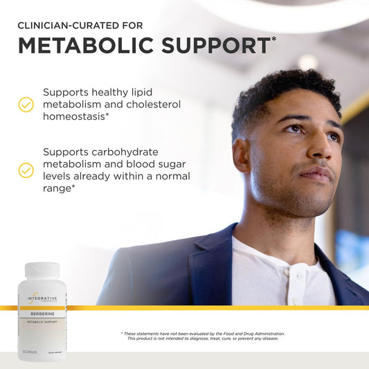 Integrative Therapeutics Berberine 60 capsules supplement facts and ingredient label