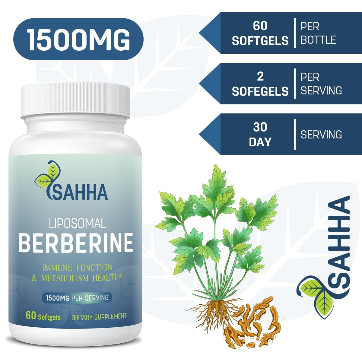 Rudra Retails authentic imported Sahha wellness supplement bottle showcase